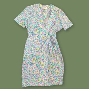 Vintage Silk Wrap Dress